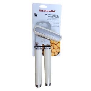 NEW KitchenAid Classic Multifunction Can Opener/Bottle Opener in Almond Cream